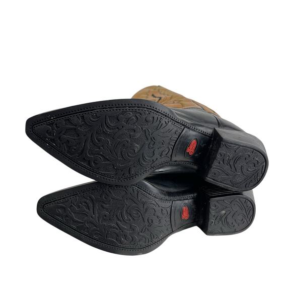 JUSTIN Womens Western Boots Brown Size 7.5 C Style L4968 - Picture 6 of 9